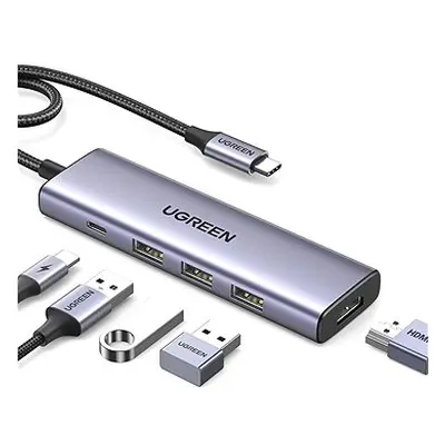 UGREEN 5-in-1 USB-C to HDMI/3*USB 3.0/PD