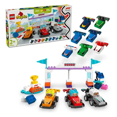 LEGO® DUPLO® F1® Team Rennautos mit Rennfahrern