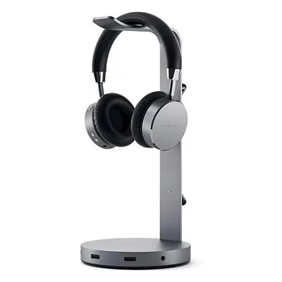 Satechi Aluminum Headphone Stand Hub - Space Grey