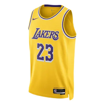 Nike Dri-FIT Los Angeles Lakers LeBron James Icon Edition 2022/23 Swingman Jersey Amarillo - Her