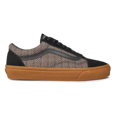 Vans Old Skool Herringbone Black/Brown - Herren - Turnschuhe Vans - Schwarz - VN000CP5YS81