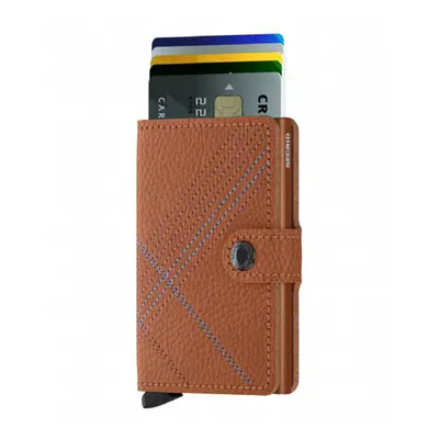 Secrid Miniwallet Stitch Linea Caramello - Unisex - Accessories Secrid - Braun - MSt-Linea-Caram