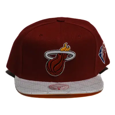 Mitchell & Ness NBA Miami Heat 75th Platinum Snapback - Unisex - Kappe Mitchell & Ness - Rot - 6