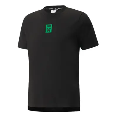 Puma x MINECRAFT Graphic Men's Tee - Herren - Kurzärmeliges T-shirt Puma - Schwarz - 534374_01