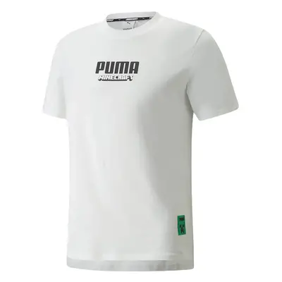 Puma x MINECRAFT Graphic Men's Tee - Herren - Kurzärmeliges T-shirt Puma - Weiß - 534374_02