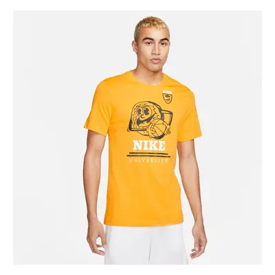 Nike Basketball Tee University Gold - Herren - Kurzärmeliges T-shirt Nike - Gelb - DZ2685-739