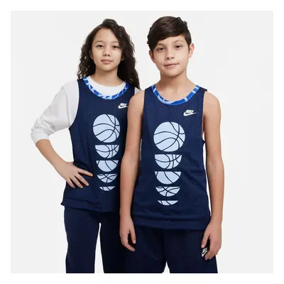 Nike Culture of Big Kids Reversible Basketball Jersey Midnight Navy - Kinder - Jersey Nike - Bla