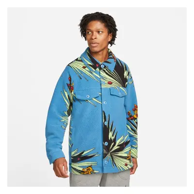 Nike Lebron Sherpa Button-Down Jacket - Herren - Jacke Nike - Blau - DA6707-469