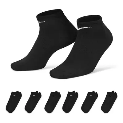 Nike Everyday Lightweight No-Show 6-Pack Socks Black - Unisex - Socken Nike - Schwarz - SX7679-0