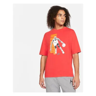 Nike J Vintage Washed Crossover Tee - Herren - Kurzärmeliges T-shirt Nike - Rot - DJ6597-657