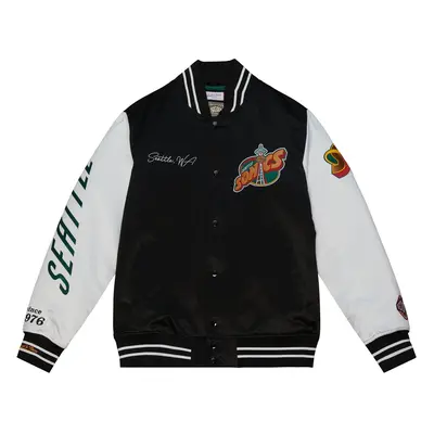 Mitchell & Ness NBA Seattle SuperSonics Team Origins Varsity Satin Jacket - Herren - Jacke Mitch