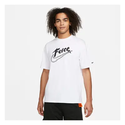 Nike Force Swoosh M90 Tee - Herren - Kurzärmeliges T-shirt Nike - Weiß - DN2974-100