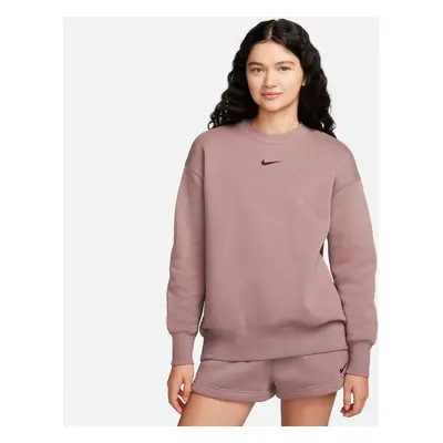 Nike Sportswear Phoenix Fleece Wmns Oversized Crewneck - Damen - Hoodie Nike - Braun - DQ5733-20