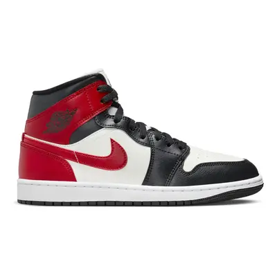 Air Jordan Mid "Sail Gym Red" Wmns - Damen - Turnschuhe Jordan - Weiß - BQ6472-160