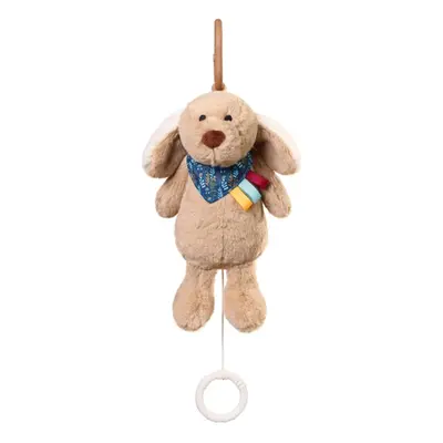 BabyOno Have Fun Musical Toy Dog Willy kontrastierendes Hängespielzeug mit Melodie m+
