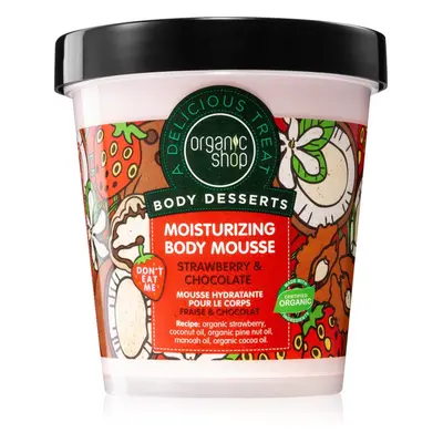 Organic Shop Body Desserts Strawberry & Chocolate Body-Schaum mit feuchtigkeitsspendender Wirkun