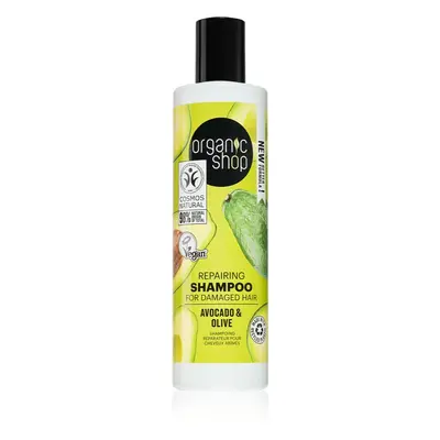 Organic Shop Avocado & Olive erneuerndes Shampoo für beschädigtes Haar