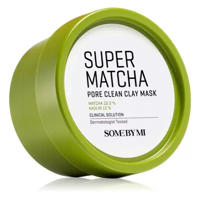 Some By Mi Super Matcha Pore Clean reinigende Gesichtsmaske mit Tonmineralien zum verkleinern de