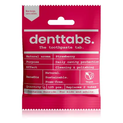 Denttabs Brush Teeth Tablets Kids with Fluoride Zahnpasta mit Fluor in Tablettenform für Kinder 