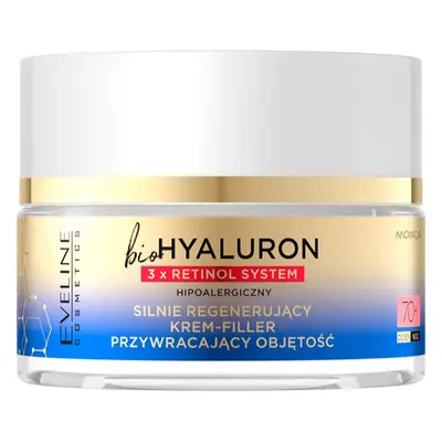 Eveline Cosmetics Bio Hyaluron 3x Retinol System regenerierende Intensivcreme 70+