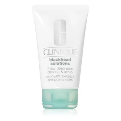 Clinique Blackhead Solutions Day Deep Pore Cleanse & Scrub reinigendes Hautpeeling gegen Mitesse