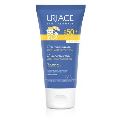 Uriage Bébé 1st Mineral Cream SPF 50+ mineralische Sonnencreme SPF 50+