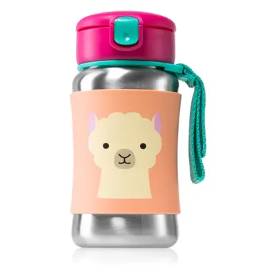 Skip Hop Zoo Llama Wasserflasche mit Strohhalm 12m+