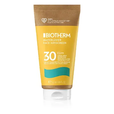 Biotherm Waterlover Face Sunscreen SPF schützende Gesichtscreme für intolerante Haut gegen Alter