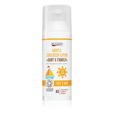 WoodenSpoon Baby & Family schützende Sonnenmilch SPF