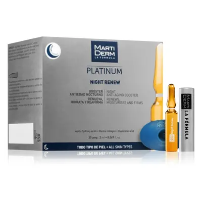 MartiDerm Platinum Night Renew Peeling-Serum in Ampullen