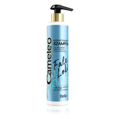 Delia Cosmetics Cameleo Fale Loki Shampoo für lockige und wellige Haare mit Keratin