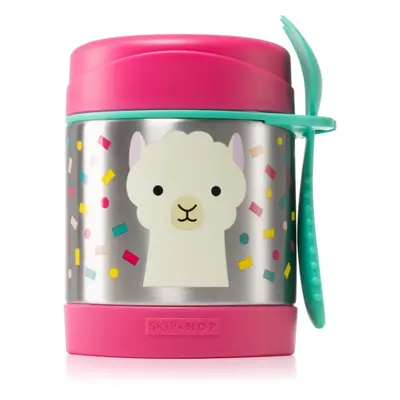 Skip Hop Zoo Llama Thermosflasche mit Löffelchen 12m+