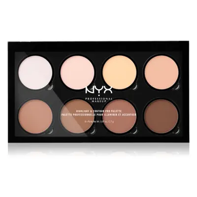 NYX Professional Makeup Highlight & Contour PRO Konturier-Palette für die Wangen