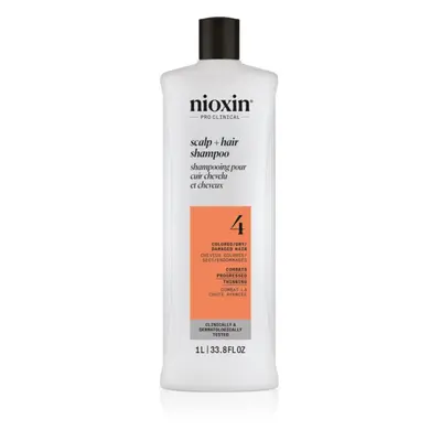 Nioxin System Scalp + Hair Shampoo sanftes Shampoo für gefärbtes und geschädigtes Haar