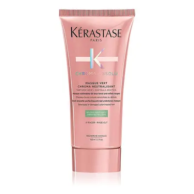 Kérastase Chroma Absolu Masque Vert Chroma Neutralisant Haarkorrektur zum Neutralisieren roter T