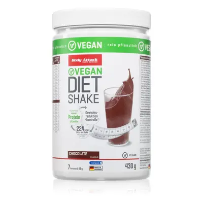 Body Attack Diet Shake Vegan veganes Protein Geschmack Chocolate