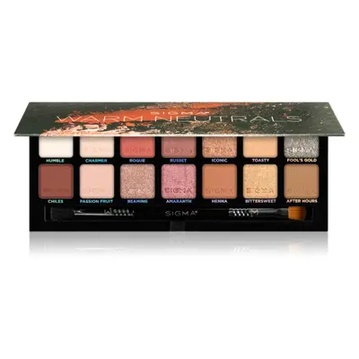 Sigma Beauty Warm Neutrals Eyeshadow Palette Lidschatten-Palette 25.5 g