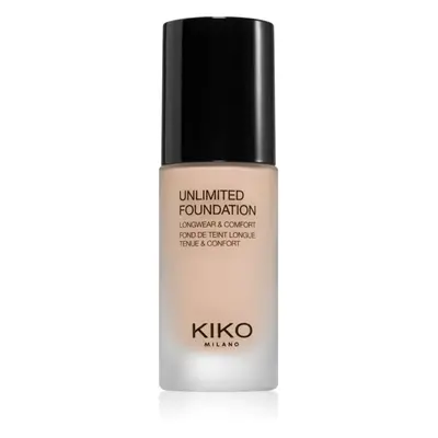 KIKO Milano Unlimited Foundation langlebiges Flüssig Make-up mit Matt-Effekt Farbton Rose