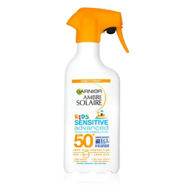 Garnier Ambre Solaire Sensitive Advanced schützendes Spray für Kinder SPF 50+