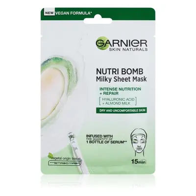 Garnier Skin Naturals Nutri Bomb Nährende Tuchmaske für trockene Haut