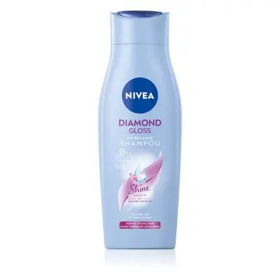 Nivea Diamond Gloss Pflegeshampoo für strapaziertes Haar ohne Glanz