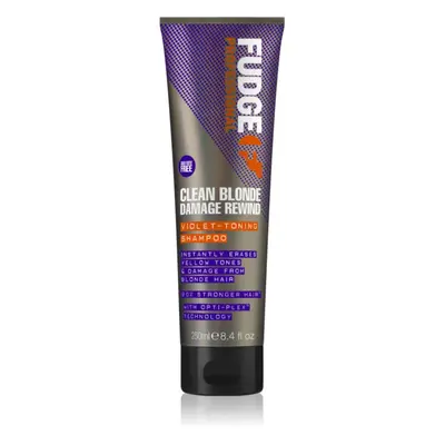 Fudge Clean Blonde Damage Rewind Silbershampoo und Tönungsshampoo für blondes und meliertes Haar