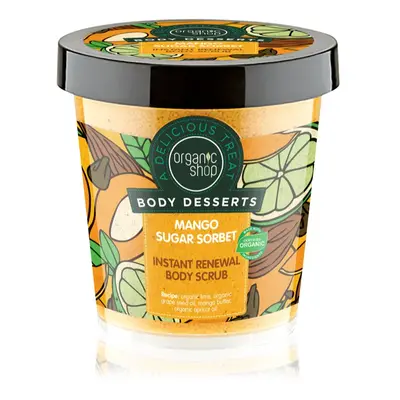 Organic Shop Body Desserts Mango Sugar Sorbet hauterneuerndes Zuckerpeeling für den Körper