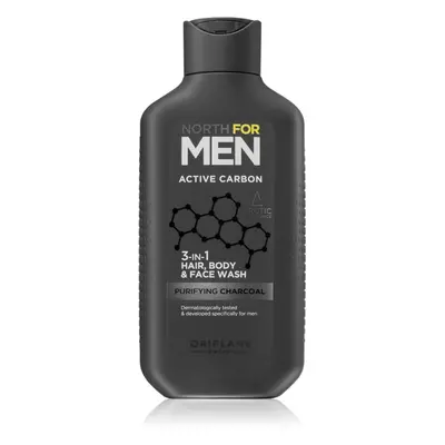 Oriflame North for Men Active Carbon erfrischendes Duschgel 3in1