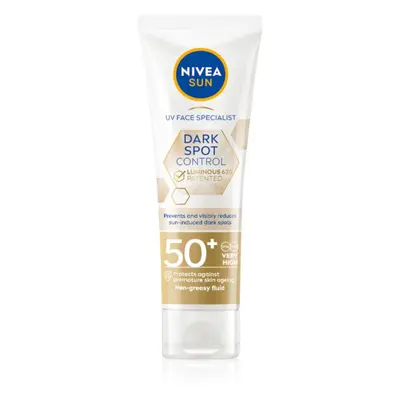 NIVEA SUN Luminous Gesichtscreme zum Bräunen gegen Pigmentflecken SPF 50+