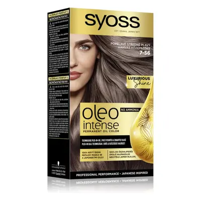 Syoss Oleo Intense Permanent-Haarfarbe mit Öl Farbton Ashy Light Brown