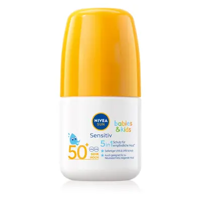 NIVEA SUN Sensitiv Bräunungsmilch für Kinder roll-on SPF 50+