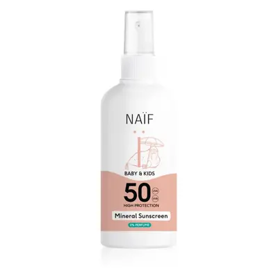 Naif Baby & Kids Mineral Sunscreen SPF 0 % Perfume schützendes Sonnenspray