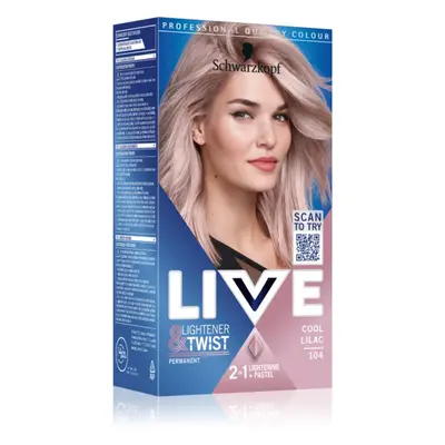 Schwarzkopf LIVE Lightener & Twist Permanent-Haarfarbe zur Aufhellung der Haare Farbton Cool Lil