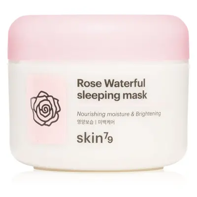 Skin79 Rose Waterfull feuchtigkeitsspendende Maske für die Nacht mit Rosenwasser